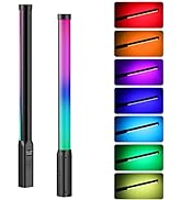 ULANZI VL119 Handheld Light Wand, 360° RGB LED Video Light Stick for Photography, 2600mAh Recharg...