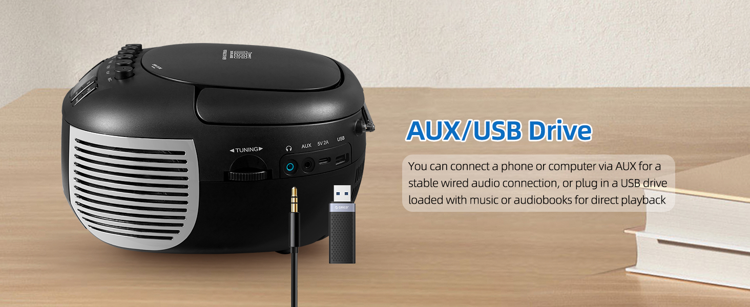 CD and Cassette Player