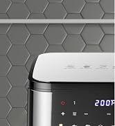 MIRASTON Dual 10QT Air Fryer, Upgraded Large 10QT, Digital Touchscreen, Smart Sync Cook &amp;amp; Finish