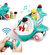 iPlay, iLearn Baby Airplane Toys, Remote Control Plane Toy for Toddlers 2-3, Infant Music RC Heli...