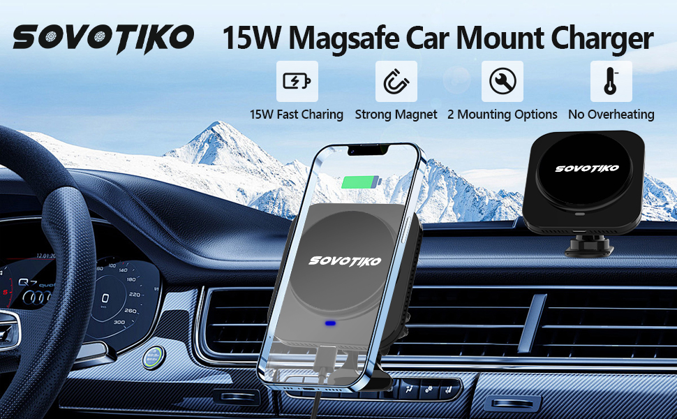 Magnetic Wireless Car Charger