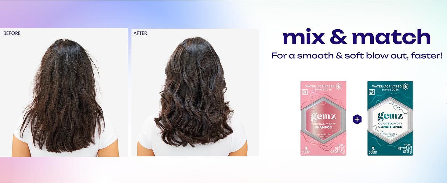 Mix &amp;amp; match. For a smooth &amp;amp; soft blow out, faster!