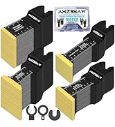 AMZBSAW 100PCS Titanium Oscillating Multitool Blades Metal Cutting, Multi tool Blades Kits for Me...