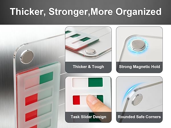 Transparent Magnetic Chore Chart
