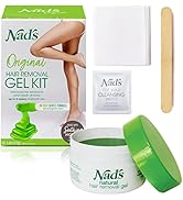 Nad's Wax Kit Gel, Wax Hair Removal For Women, Body+Face Wax, 6 Ounce