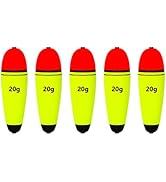 UperUper Fishing Floats Slip Bobbers, EVA Slider Bobbers for Sea Fishing, Freshwater Saltwater, 5...