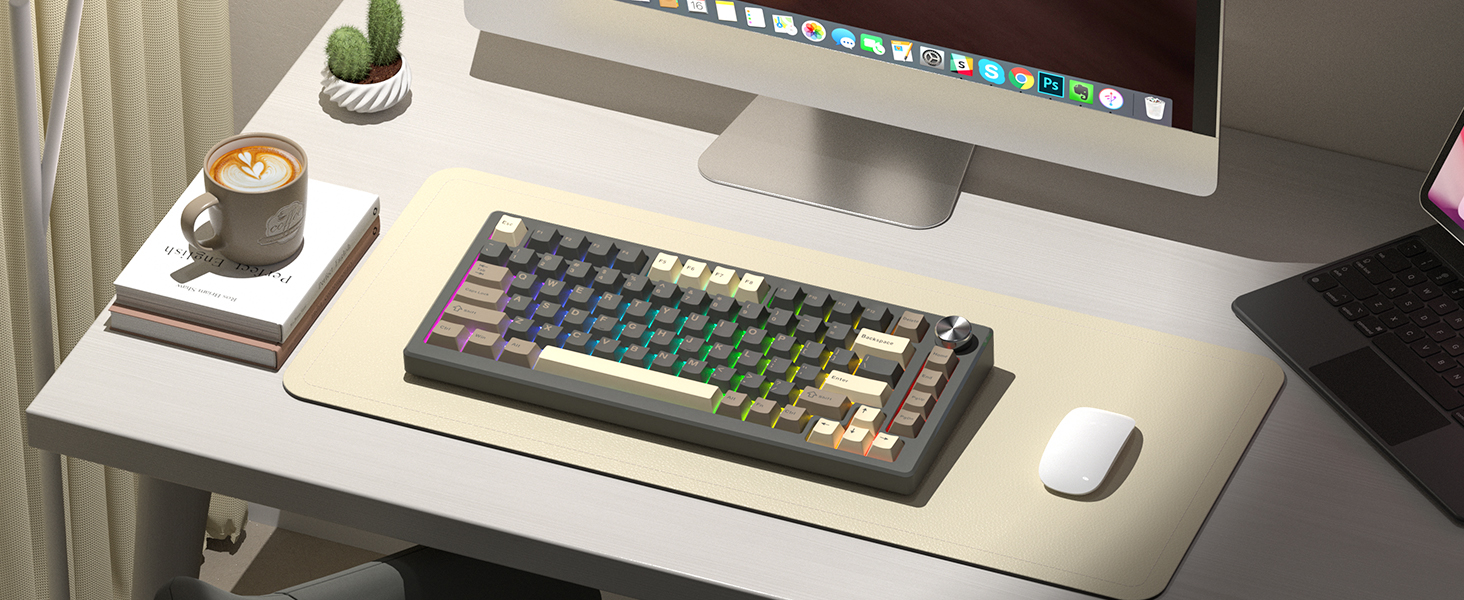 womier retro mechanical keyboard keycaps cherry profile pbt