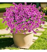 DealBeta 12 Bundles Artificial Flowers for Outdoor Fake Plastic Flowers Faux Plants for Decoratio...