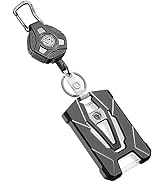Oaridey Retractable Badge Holders, Heavy Duty Retractable Keychain with Tactical ID Card Holder (...