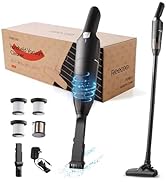 REECOO Cordless Stick/Handheld Vacuum Cleaner, 10-17Kpa 2-Level Powerful Suction,Fast Charging-Us...