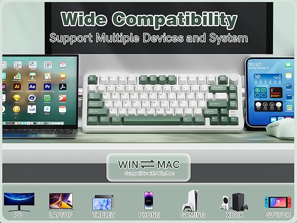 L75 keyboard support multiple devices and system