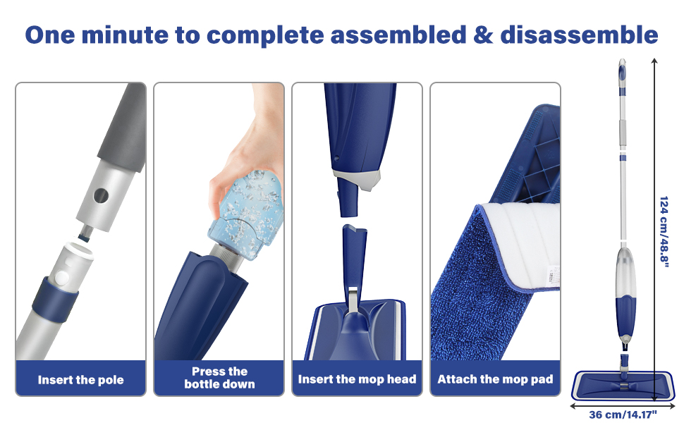 floor mop with sprayer kitchen mop