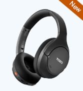 TOZO HT3 Hybrid Noise Cancelling Headphones, 90H Playtime Wireless Over Ear Bluetooth Headset, Sp...