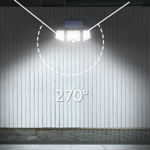 a light with a solar panel on it