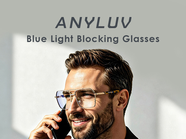 Blue Light Glasses Men/Women, Blue Light Blocking Glasses, Computer Screen Blocker Eyes Protection