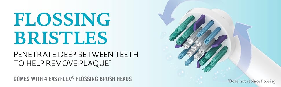 4 EasyFlex Flossing Brush Heads