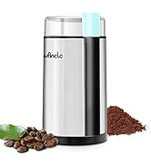 Coffee Grinder, Wancle Electric Coffee Grinder, Quiet Spice Grinder, One Touch Coffee Mill for Be...