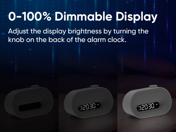 sunlight alarm clock with dimmable brightness so that no light to disturb your sleep during night