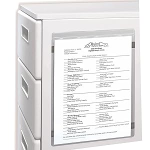 Welded Vinyl Magnetic Shop Ticket Holders