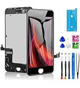 for iPhone 8 Plus Screen Replacement Black 5.5 Inch, Diykitpl 3D Touch LCD Digitizer Display for ...