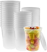 NYHI Clear Deli Containers with Lids | Stackable, BPA-Free Food Storage Container Set | Recyclabl...