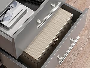 Stainless Steel Kitchen Drawer Pulls Cupboard Handles Cabinet Handles 3” Hole Center