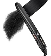 VANESSA PRO Flat Iron Hair Straightener, 100% Pure Titanium Flat Iron for One Pass to Achieve a S...
