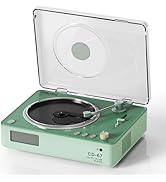 TOMASHI CD Player Portable with Speakers Blutooth Retro CD Player for Home Desktop Personal USB M...