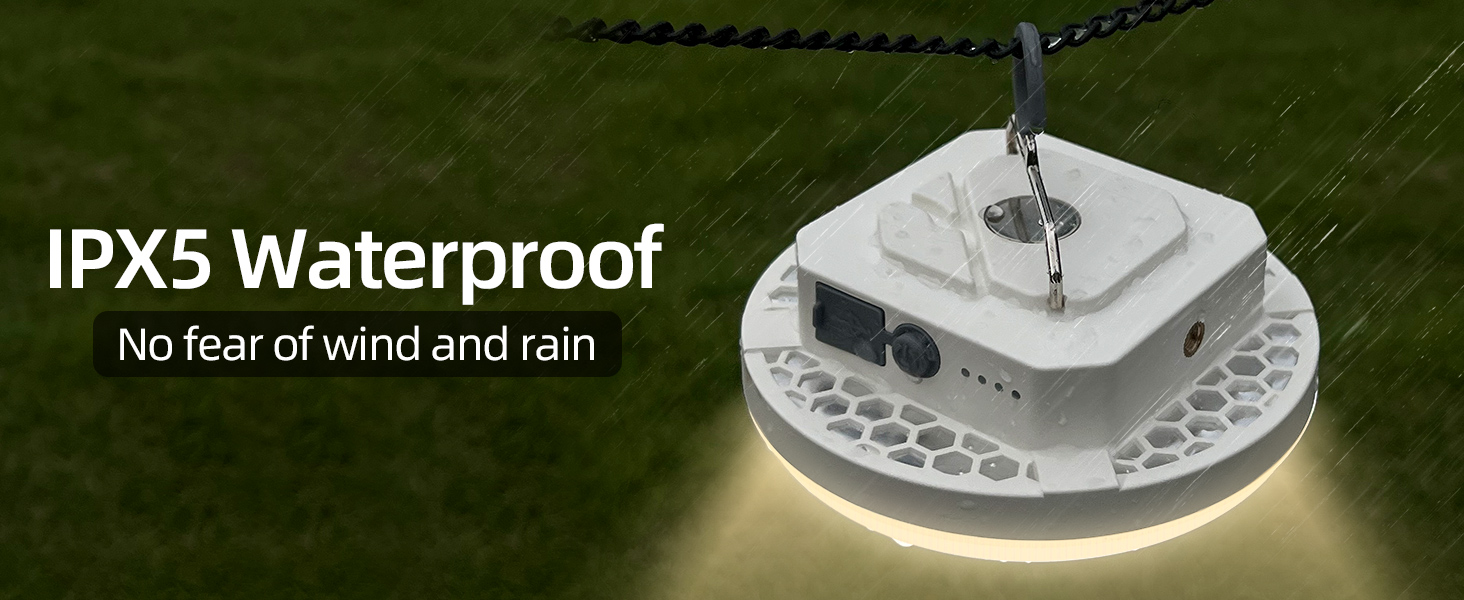 waterproof tent light for hanging