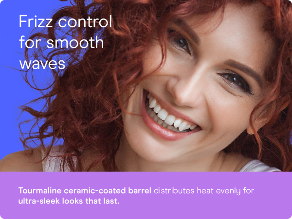 Conair tourmaline ceramic curling iron 1 inch barrel styling even heat large big thick