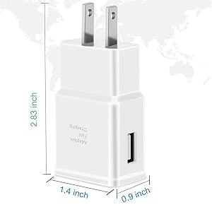 for Samsung Fast android phone Charger with USB Type C Cable 6ft for Samsung Galaxy S10 S9 S8 Plus