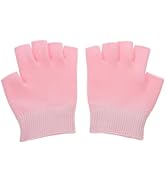 Healifty Moisturizing Fingerless Gloves for Dry Hands, Gel Infused with Jojoba Seed Oil, Olive Oi...