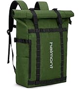 Haimont Rolltop Backpack Commuter Carry on Backpack for Women Men Water-Resistant Daypack with Mu...