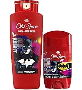 Old Spice Batman Dark Night Body Wash + Antiperspirant Deodorant Bundle Pack, 24/7 Freshness, Sme...