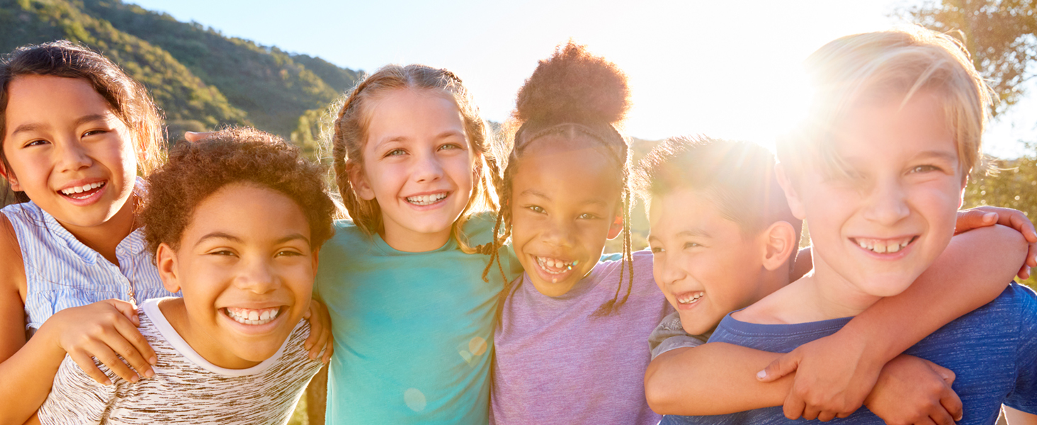 kids smiling