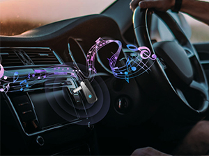 C28 Bluetooth receiver in car streaming music