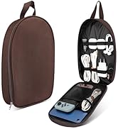 iMangoo Electronics Travel Organizer Case Large Size Handheld Tech Pouch Charger Cord Cable Stora...