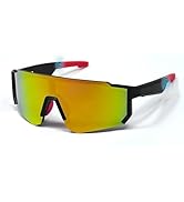 HJX Smart Cycling Glasses with Bluetooth 5.4, 6H Battery, Magnetic Charging - UV400 Sports Sungla...