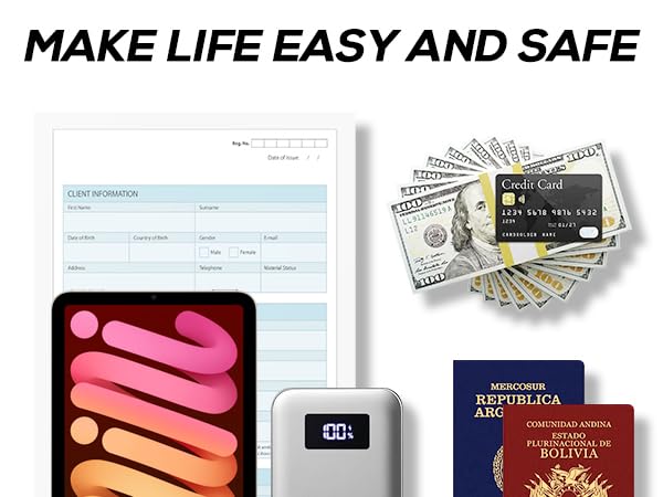 Fireproof Safe Document Bags 