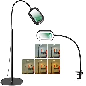 magnifying glass with light