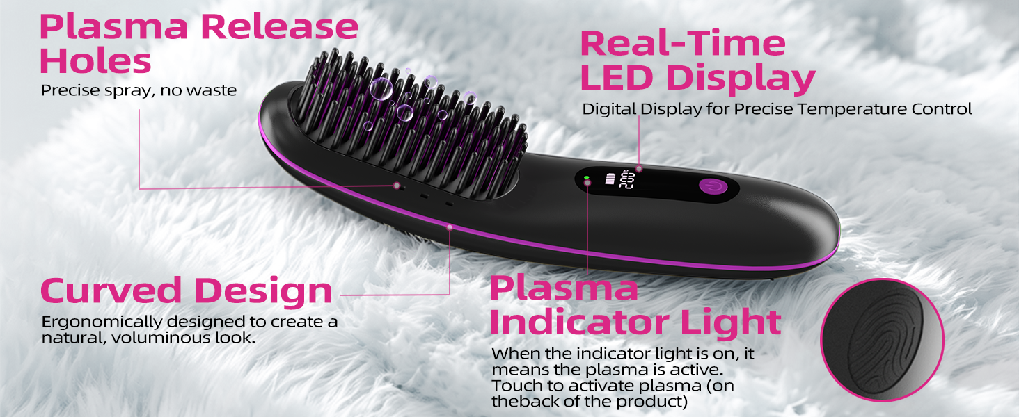 hair straightener brush