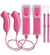 Motion Plus Wii Controllers 2Packs with Nunchucks, Wii Remote Controllers Compatible for wii and ...