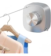 FORIOUS Retractable Clothesline Indoor, 13.8 Ft Non-Sagging Outdoor Clothes Line, Rustproof All S...