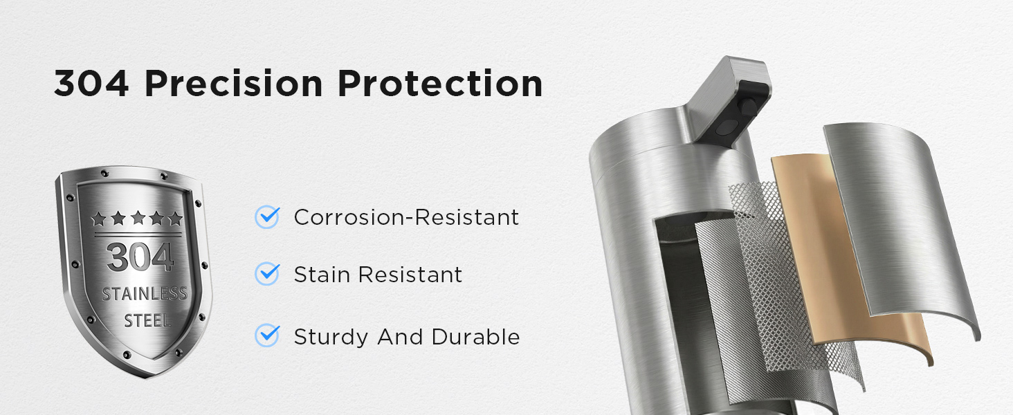 stainless steel soap dispenser