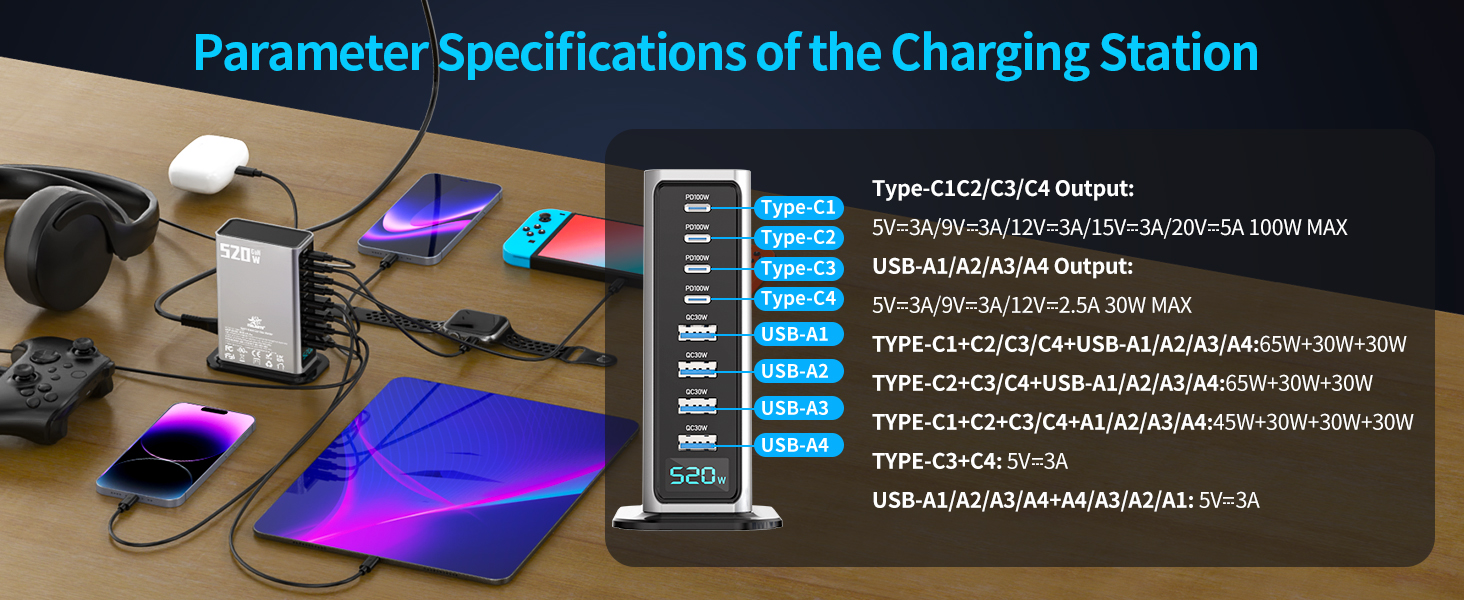 520W fast charge