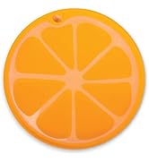 Dexas Citrus Slice Cutting Board/Serving Board 9 inches, Orange