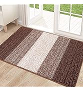 Kitinjoy Indoor Door Mat, 32x20 Non-Slip Absorbent Dirt Trapper Entrance Mat, Low-Profile Washabl...