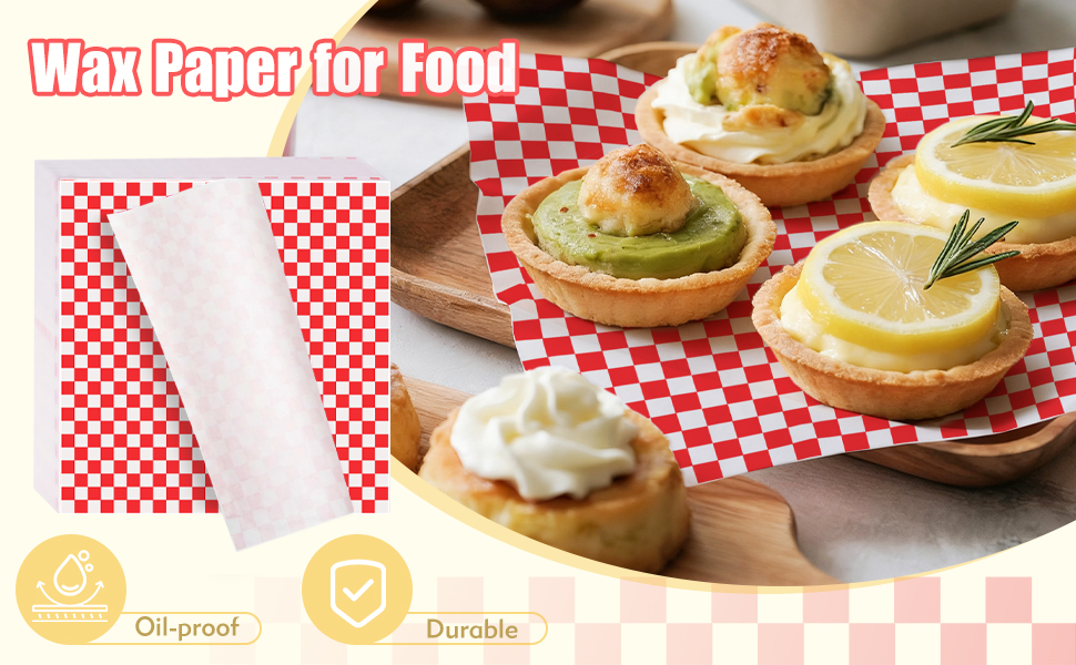 Wax Paper Sheets for Food