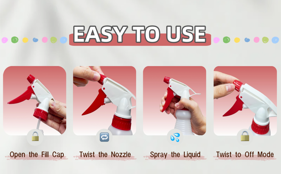 spray bottles