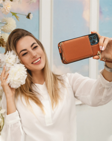 Multi-slots crossbody wallet case